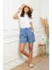 Le Monde du Lin Leinen-Shorts in Blau