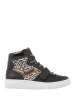 Vingino Skórzane sneakersy w kolorze czarno-białym ze wzorem
