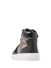 Vingino Skórzane sneakersy w kolorze czarno-białym ze wzorem
