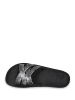 Brasileras Klapki w kolorze srebrno-czarnym ze wzorem