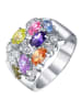 MENTHE À L'O Silber-Ring mit Edelsteinen
