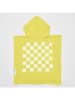 Sunny Life Badcape "Checkerboard" lichtgroen - (L)63 x (B)62 cm