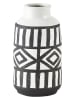 Villa Collection Vase in Schwarz/ Weiß - (H)20 x Ø 11 cm