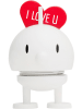 Hoptimist Dekofigur "Love Bumble S" in Weiß - (B)5 x (H)8 x (T)5 cm
