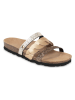 BACKSUN Slippers "Luciole" goudkleurig