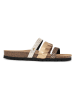 BACKSUN Slippers "Luciole" goudkleurig