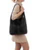 Anna Morellini Leder-Schultertasche "Palladia" in Schwarz - (B)38 x (H)30 x (T)2 cm