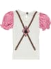 Isar-Trachten Trachtenshirt in Weiß/ Pink