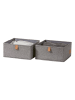 STORE IT 2er-Set: Organizer in Grau - (B)30 x (H)15 x (T)30 cm