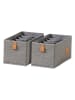 STORE IT 2er-Set: Organizer in Grau - (B)30 x (H)15 x (T)15 cm