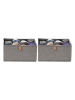STORE IT 2er-Set: Organizer in Grau - (B)30 x (H)15 x (T)30 cm