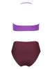 Guillermina Baeza Bikini w kolorze fioletowo-bordowym