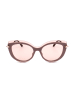 Jimmy Choo Damskie okulary przeciwsłoneczne w kolorze złoto-jasnoróżowym