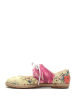 Goby Espadryle w kolorze jasnożółto-różowym ze wzorem