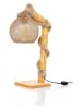 Opviq Lampa stołowa "Canata" w kolorze jasnobrązowym - 25 x 50 cm