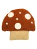 The Wild Hug Poduszka "Mushroom" w kolorze czerwono-beżowym - 25 x 24 cm