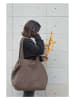 The Wild Hug Shopper bag w kolorze jasnobrązowym - 59 x 46 x 10 cm