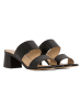 Helene Rouge Leren slippers zwart
