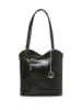 Lia Biassoni Leder-Schultertasche in Schwarz - (B)28 x (H)55 x (T)9 cm