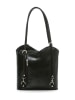 Lia Biassoni Leren schoudertas zwart - (B)28 x (H)55 x (D)9 cm