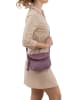 Lia Biassoni Skórzana torebka w kolorze fioletowym - 24 x 18 x 4 cm