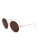 Karl Lagerfeld Damen-Sonnenbrille in Gold/ Braun
