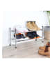 Nordheim Schuhregal in Silber - (B)117 x (H)23 x (T)36 c m