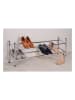 Nordheim Schuhregal in Silber - (B)117 x (H)23 x (T)36 c m