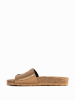 BAYTON Slippers lichtbruin