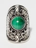 AMAZONIA Zilveren ring "Ocelotl" met edelsteen