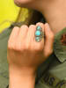 AMAZONIA Silber-Ring "Coatl" mit Edelsteinen