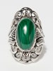 AMAZONIA Silber-Ring "Ehécatl" mit Edelstein