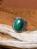 AMAZONIA Silber-Ring "Amimitl" mit Edelstein