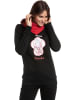 Nastrovje Potsdam Hoodie in Schwarz/ Rot