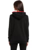 Nastrovje Potsdam Hoodie in Schwarz/ Rot
