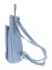 Zwillingsherz Skórzany plecak "Wanderlust" w kolorze błękitnym - 32 x 26 cm
