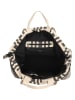 PE FLORENCE Strandtas crème/zwart - (B)55 x (H)38 x (D)15 cm