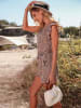 Tina Jumpsuit in Camel/ Schwarz
