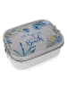 ppd Edelstahl-Lunchbox "Life is better" in Blau - (B)16,5 x (H)6 x (T)14 cm