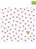 ppd 2-delige set: servetten "Little Hearts" wit/rood 2x 20 stuks