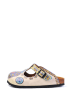 Calceo Clogs in Creme/ Bunt