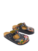 Calceo Clogs in Schwarz/ Bunt