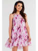 Awama Kleid in Pink/ Bunt