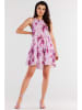 Awama Kleid in Pink/ Bunt
