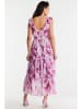 Awama Kleid in Pink/ Bunt