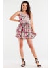 Awama Kleid in Pink/ Bunt