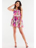 Awama Kleid in Pink/ Bunt