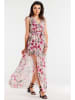 Awama Kleid in Beige/ Pink
