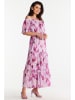 Awama Kleid in Pink/ Bunt