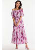 Awama Kleid in Pink/ Bunt